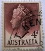 Australia 1955 Queen Elizabeth II 4d Used - Used Stamps