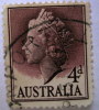 Australia 1955 Queen Elizabeth II 4d Used - Usados