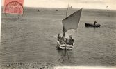 CPA - 80 - SAINT-VALERY-SUR-SOMME - Le Passeur à Marée Basse - 703 - Saint Valery Sur Somme