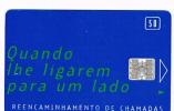 PORTOGALLO (PORTUGAL) -  PORTUGAL TELECOM  (CHIP) -  1996  REENCAMINHAMENTO DE CHAMADAS 50      - USED °  -  RIF. 4172 - Portugal