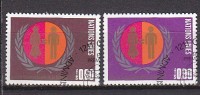 H0419 - ONU UNO GENEVE Yv N°48/49 ANNEE DE LA FEMME - Oblitérés