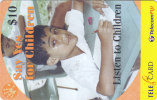 Fiji, FIJ-R-091c, $10, Unicef, Listen (99186), 2 Scans - Figi