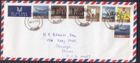 Zambia Airmail Par Avion Beauty Mult Franked KABWE 1974 Cover To CHICAGO United States - Zambie (1965-...)