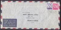 Belgium Airmail Par Avion Luchtpost ABBOTT LABORATORIES, MOLENBEEK 1961 Cover To CHICAGO United States - Otros & Sin Clasificación