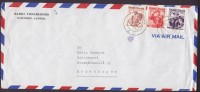 Austria Airmail Par Avion RADIO VORARLBERG Deluxe DORNBIRN 1961 Cover To KOPENHAGEN Dänemark Trachten - Otros & Sin Clasificación