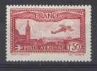 France 1930 Airmail Poste Aerienne 1f50 Red MLH(*) - 1927-1959 Neufs