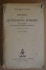 PAU/46 Vivona STORIA DELLA LETTERATURA ROMANA Zanichelli 1938 - Antichi