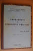 PAU/67 Vanni FONDAMENTI Di GEOGRAFIA POLITICA Lit.Viretto 1948 - Société, Politique, économie