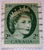 Canada 1954 Queen Elizabeth II 2c - Used - Gebruikt