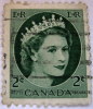 Canada 1954 Queen Elizabeth II 2c - Used - Oblitérés