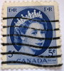 Canada 1954 Queen Elizabeth II 5c - Used - Usati