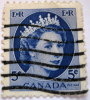 Canada 1954 Queen Elizabeth II 5c - Used - Oblitérés