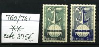 NATO  OTAN  YV. 760/761**   Postfrich   Cote Yv.375-E - Unused Stamps