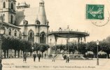 CPA 55 SAINT MIHIEL PLACE DES MOINES EGLISE SAINT MICHEL ET KIOSQUE DE LA MUSIQUE 1910 - Saint Mihiel