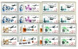 Bulgaria / Bulgarien 1965 Civil Air Transport 6v.-MNH (**)   Block Of Four - Posta Aerea