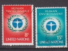 H0140 - ONU UNO NEW YORK N°222/23 - Oblitérés