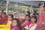 Fiji, FIJ-R-?, $3, Women & Children, Girls, (0403), 2 Scans - Fidji