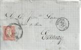 ENVUELTA DE VITORIA A EZCARAY LA RIOJA MAT VITORIA 10-4-1859 Y RUEDA DE CARRETA - Cartas & Documentos