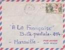 MARCOPHILIE - PORT GENTIL - GABON - 1957 - COLONIES - A.E.F - N°230 - AVION - LETTRE - Other & Unclassified