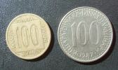 Yugoslavia, 100 DINARA 1987 - 1989 - Yougoslavie