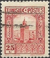 TUNISIA 1931 Grand Mosque, Tunis - 25c Red FU - Gebruikt