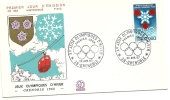 1967 - Francia 1520 Olimpiadi Di Grenoble - FDC, - Hiver 1968: Grenoble
