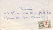 AEF,Oubangui,Bouar Le 03/07/1957 > France,colonies,lettre,li Eutenant Gouverneur Cureau,15f N°230 - Altri & Non Classificati