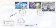 TAAF ENV ALFRED FAURE CROZET 1/1/1979 RECOMMANDEE TIMBRES N° PA 51  52  53 - Ongebruikt