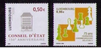 LUXEMBURGO 2006 -  ANIVERSARIOS - CONSEJO DE ESTADO - AJEDREZ  - YVERT Nº 1667-1668 - Ongebruikt