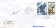 TAAF ENV ALFRED FAURE CROZET 1/1/1979  RECOMMANDEE TIMBRES N° PA  54  55 - Nuevos