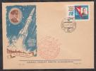 Russia USSR 1962 Space First Anniversary Of The Group Flight FDC RARE!!! Lvov Cancellation - Lettres & Documents