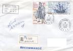 TAAF ENV ALFRED FAURE CROZET  1/2/1980  RECOMMANDEE TIMBRES N° 84  85 - Nuevos