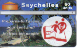Seychelles-sey-43-school Of Adult(1997)-60units(711m)-tirage-32.000-used Card+1 Card Prepiad Free - Seychellen