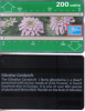 Gibraltar-gib-22-candytuft-(200units)-(1992)-(230a)--tirage-10.000-used Card+2 Prepiad Card Free - Gibilterra