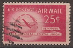 Estados Unidos Aereo U 043 (o) Usado. Foto Estandar.  1949 - 2a. 1941-1960 Usati