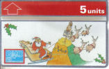 Gibraltar-gib-41-christmas(1994)-(5units)-(411l)-tirage3.000-mint Card+1 Card Prepiad Free - Gibraltar