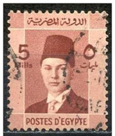 Egipto 1937 Scott 210 Sello º Personajes Rey Farouk (1920-1965) Michel 227 Yvert 191 Egypt Stamps Timbre Égypte - Oblitérés