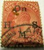 India 1903 King Edward VII 1 Anna  His Majesty´s Service - Used - Otros & Sin Clasificación