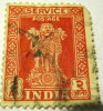 India 1958 Asokan Lion 2as - Used - Used Stamps