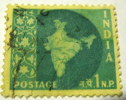 India 1958 Map Of India 1np - Used - Usati