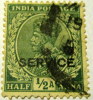 India 1932 King George V 1/2 Anna Overstamped Service - Used - Other & Unclassified