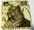 India 1975 Cats Of Prey Tiger 15 - Used - Gebruikt