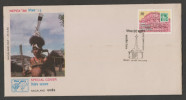 India 1965  NAGA ETHNIC TRIBAL   KONYAK WARRIOR SHILLONG Special Cover # 25431 Inde Indien - Briefe U. Dokumente