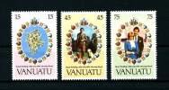 VANUATU 1981  N° 625/630 **  Neufs,  Ier Choix. Sup. Cote: 4.75 €  (Diana. Prince Charles. Fleurs, Flowers) - Vanuatu (1980-...)