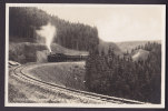 Germany PPC Brockenbahn Grosse Kurve A. D. Padde Zug Steam Train Railway Echte Real Photo Véritable (2 Scans) - Halberstadt