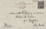 POSTE MARITIME  MARSEILLE LIGNE D'ALGER  1900 - Schiffspost