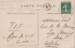 POSTE MARITIME MARSEILLE ST CHARLES  PAQUEBOT  1914 TIMBRE TOUCHE - Schiffspost