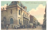 42 // FIRMINY, Caisse D'Epargne Et Rue Nationale, ANIMEE, Colorisée - Firminy