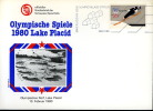 XIII OLIMPIADE LAKE PLACID 1980 FDC USA  VILLAGGIO OLIMPICO - Inverno1980: Lake Placid