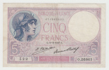 FRANCE 5 FRANCS 1927 VF++ P 72d 72 D - 5 F 1917-1940 ''Violet''